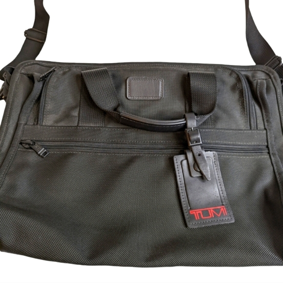 Tumi Other - Tumi Vintage Zippered Bag 2 Handles Black Organizer Satchel Travel Work Bag